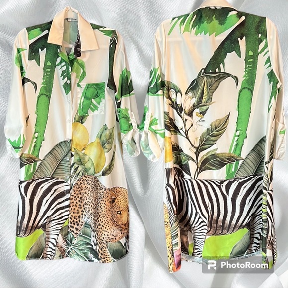 doralisa Dresses & Skirts - DORALISA made in Italy animal print dress one size